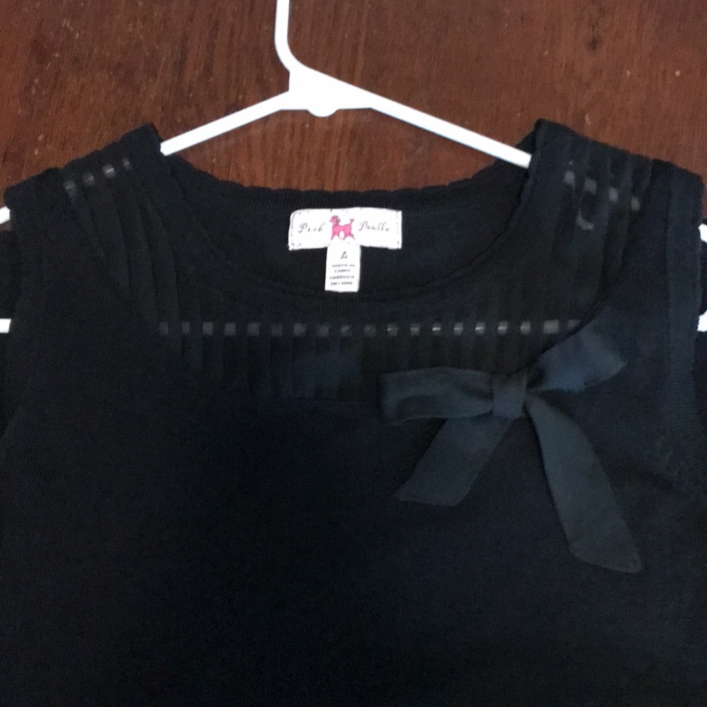 Black sleeveless top by Pink Poodle - size small